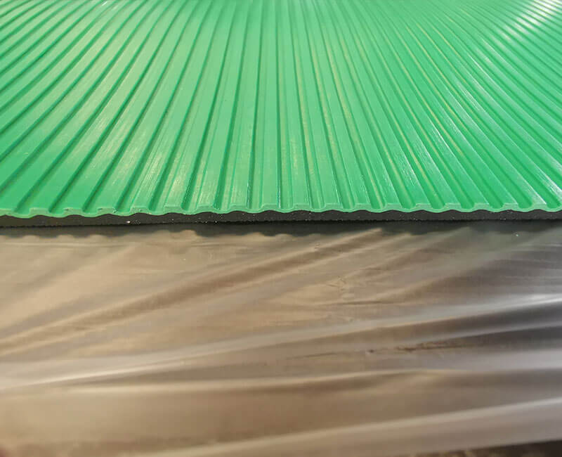 Flat Ribbed Rubber Flooring
