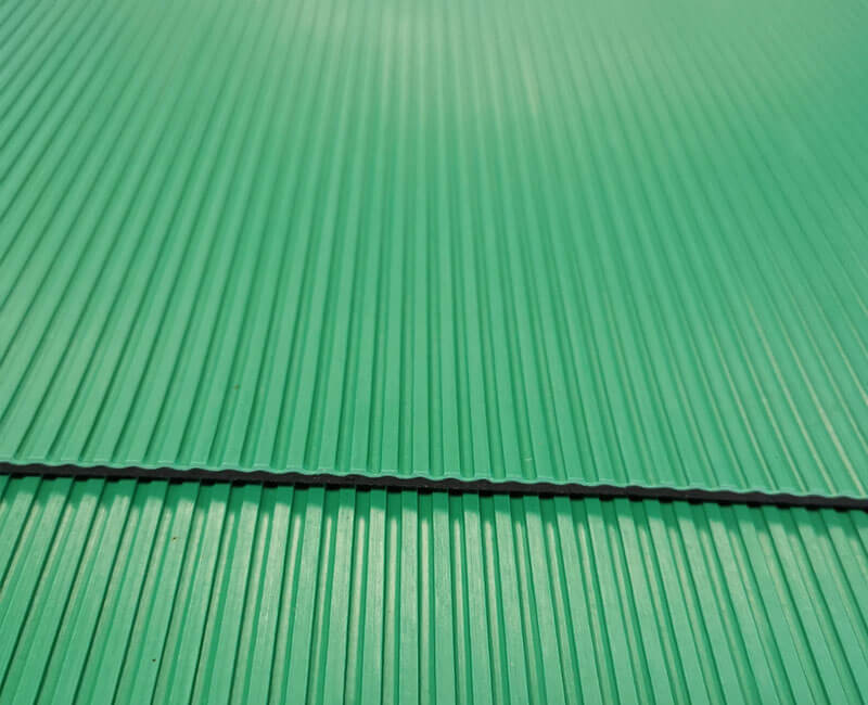 Flat Ribbed Rubber Flooring