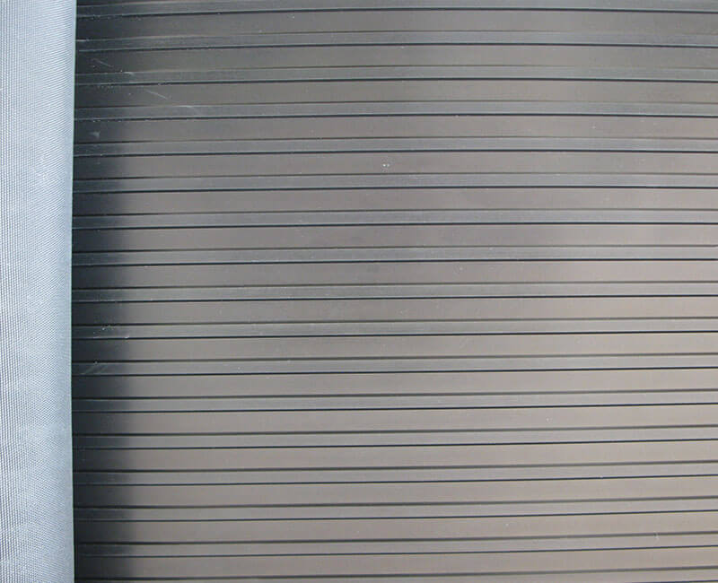 Wide Ribbed Rubber Flooring